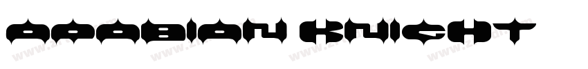 ARABIAN KNIGHT字体转换